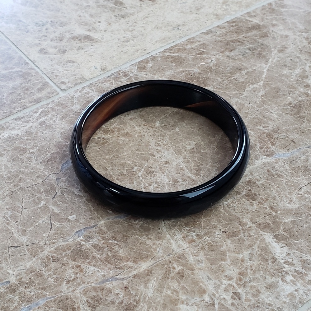 Genuine Agate Glass Bangle